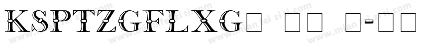 KSPTZGFLXG0 31 0字体转换